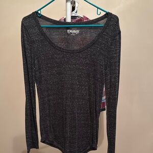 Mudd Women's Black Long Sleeve Top